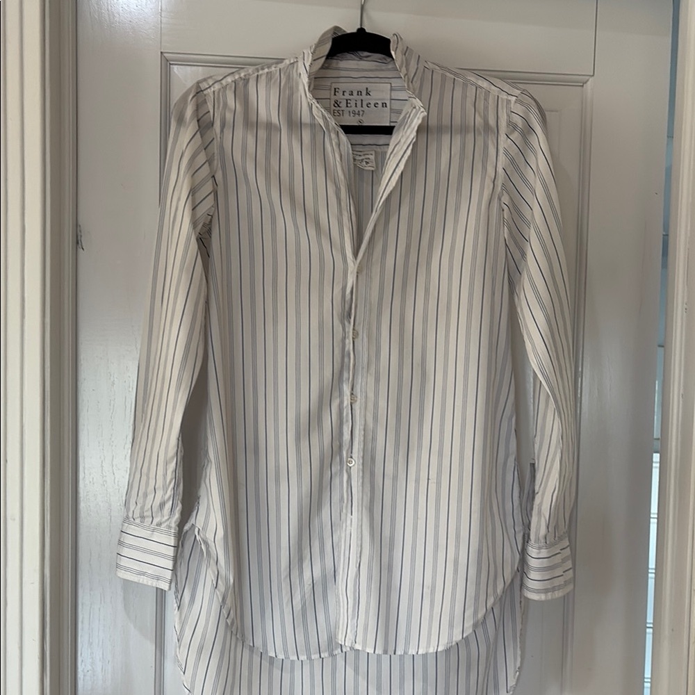 Frank & Eileen oversized button down blouse